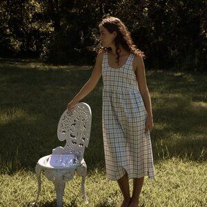 Afends Seersucker Midi Dress